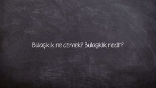 Bulaşıklık ne demek? Bulaşıklık nedir?