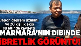 Japon deprem uzmanı su altında inceledi! Marmara'nın dibinde ibretlik görüntü