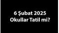 6 ŞUBAT'TA OKULLAR TATİL Mİ? 1. Sınıftan, 12. sınıfa kadar ve üniversitelere 6 Şubat okullar tatil mi oldu? İşte 6 Şubat okulların tatil olduğu iller