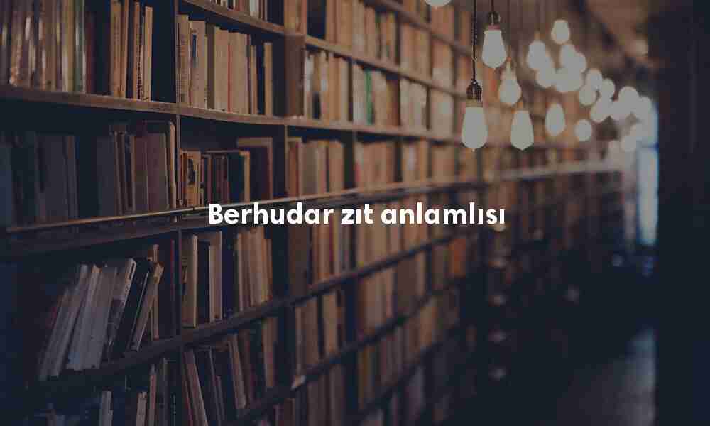 Berhudar Türkçe sözlük anlamı ne demek?